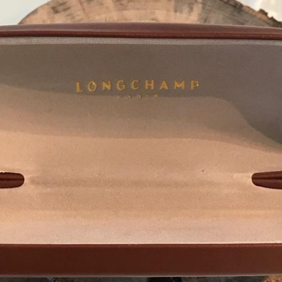 New CASE ONLY Longchamp brown sunglass case  - Picture 3 of 6